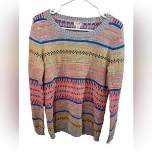 Mossimo Supply Co. Women's Multicolor Striped Sweater